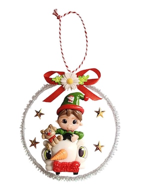 Set de esfera navideña Limerence By Claudia Herrera Santa Claus y Abuelita con 5 piezas