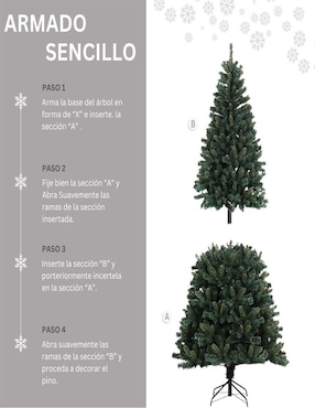 Árbol de navidad Tesso Home de plástico