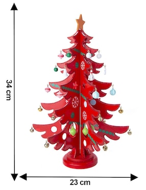 Figura decorativa de árbol Running Decora de madera