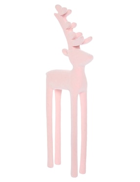 Figura decorativa de reno Christmas Spirit Rosa