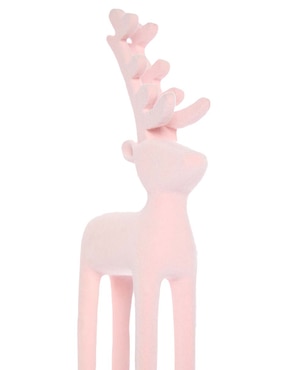 Figura decorativa de reno Christmas Spirit Rosa