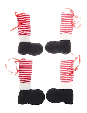 Fundas navideñas para patas de silla antideslizante 4 piezas Christmas Spirit