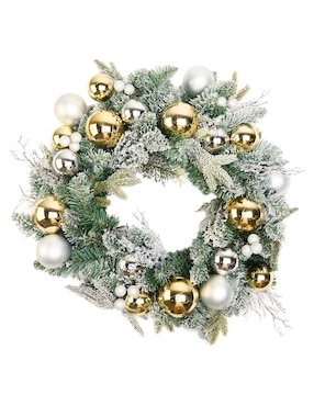 Corona navideña Christmas Spirit Metallic