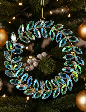 Ornamento navideño corona Christmas Spirit