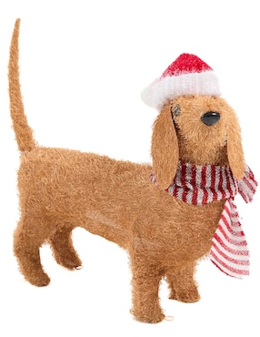 Figura decorativa de perro Christmas Spirit