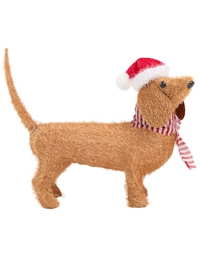 Figura decorativa de perro Christmas Spirit