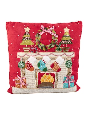 Cojín decorativo navideño Christmas Spirit Chimenea