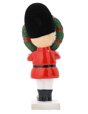 Figura decorativa de soldado Navidad Haus Holidays Roja