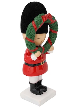 Figura decorativa de soldado Navidad Haus Holidays Roja