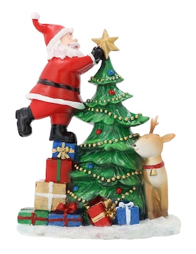 Figura decorativa de pino Navidad Christmas Spirit Roja