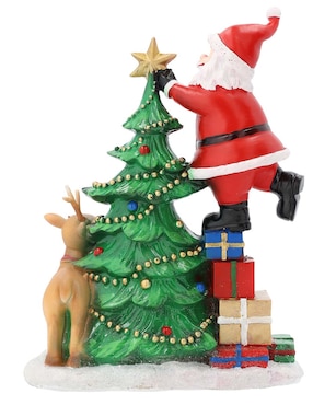 Figura decorativa de pino Navidad Christmas Spirit Roja