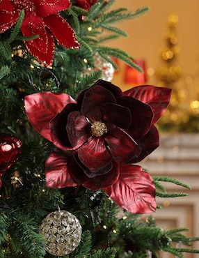 Ornamento navideño nochebuena Christmas Spirit Exquisite Champagne
