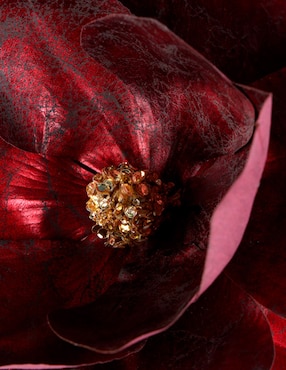 Ornamento navideño nochebuena Christmas Spirit Exquisite Champagne