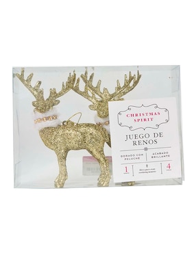 Figura decorativa de reno Navidad Christmas Spirit