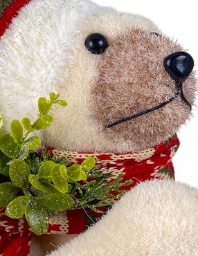 Figura decorativa de oso Christmas Spirit
