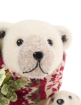 Figura decorativa de oso Navidad Christmas Spirit