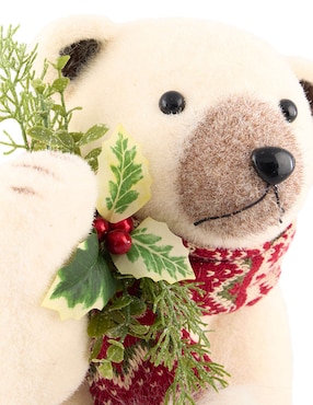 Figura decorativa de oso Navidad Christmas Spirit