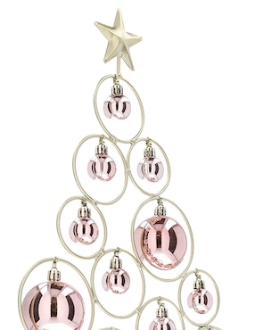 Figura decorativa de árbol Christmas Spirit de metal