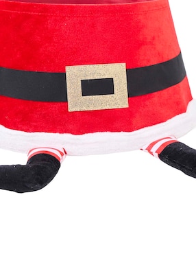 Pie de árbol Christmas Spirit estampado Santa Claus