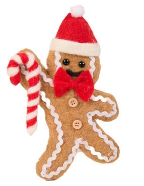 Ornamento navideño galleta de jengibre Christmas Spirit Roja