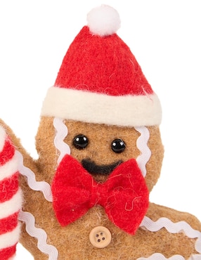 Ornamento navideño galleta de jengibre Christmas Spirit Roja