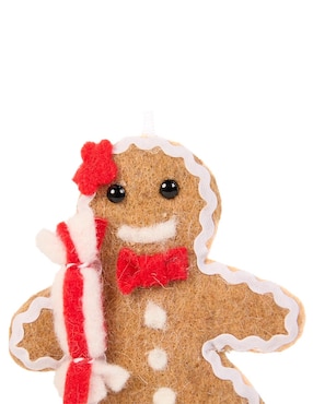 Ornamento navideño galleta de jengibre Christmas Spirit Roja