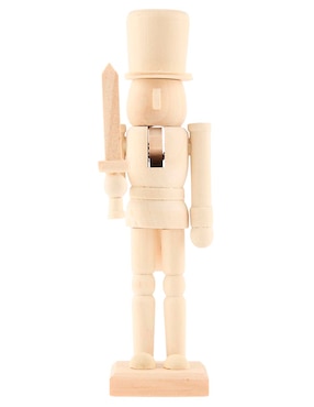 Figura decorativa de cascanueces Cascanueces Kurts de madera