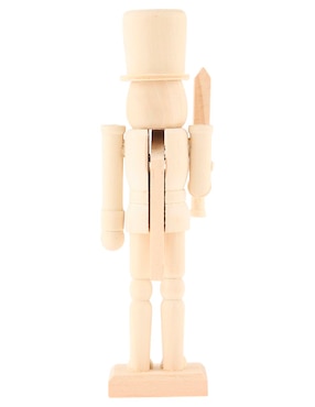 Figura decorativa de cascanueces Cascanueces Kurts de madera