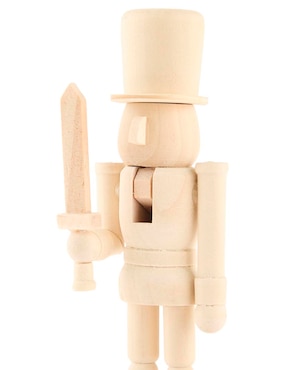 Figura decorativa de cascanueces Cascanueces Kurts de madera