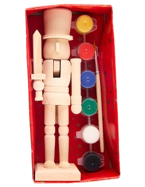 Figura decorativa de cascanueces Cascanueces Kurts de madera