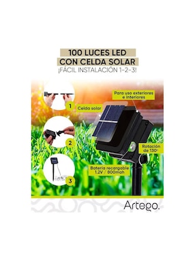 Set de luces LED Op con 100 focos