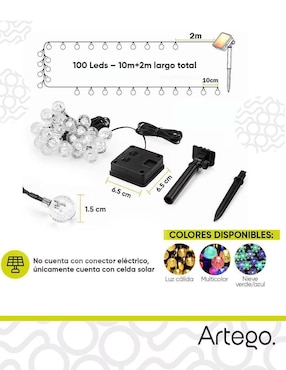 Set de luces LED Op con 100 focos