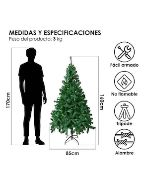 Árbol de navidad Pallpall de plástico