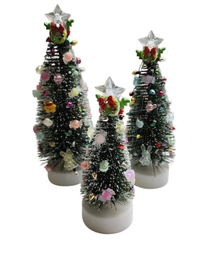 Set de figura decorativa de árbol navidad Navidad Limerence By Claudia Herrera Reno, Santa y Grinch