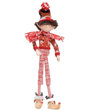 Ornamento navideño Duende Queca Designs Little Elfy