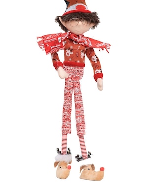 Ornamento navideño Duende Queca Designs Little Elfy