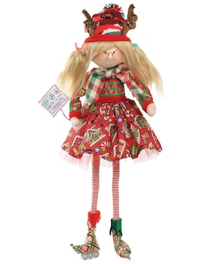 Ornamento navideño Duende Queca Designs Little Elfy