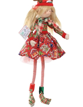 Ornamento navideño Duende Queca Designs Little Elfy