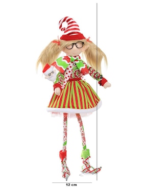 Ornamento navideño Duende Queca Designs Little Elfy