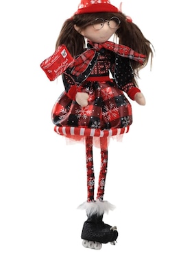 Ornamento navideño Duende Queca Designs Little Elfy