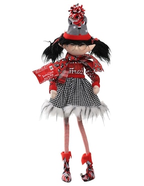 Ornamento navideño Duende Queca Designs Little Elfy