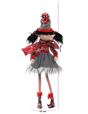 Ornamento navideño Duende Queca Designs Little Elfy