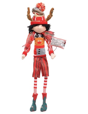 Ornamento navideño Duende Queca Designs Little Elfy