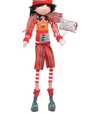 Ornamento navideño Duende Queca Designs Little Elfy