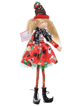 Ornamento navideño Duende Queca Designs Little Elfy