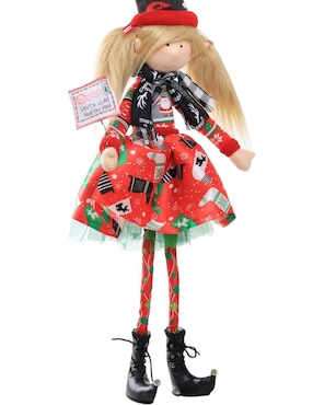 Ornamento navideño Duende Queca Designs Little Elfy