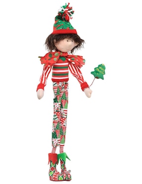Ornamento navideño Duende Queca Designs Little Elfy
