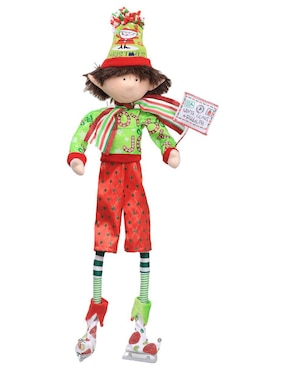 Ornamento navideño Duende Queca Designs Little Elfy