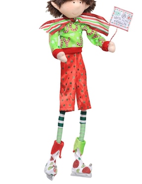 Ornamento navideño Duende Queca Designs Little Elfy