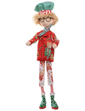Ornamento navideño Duende Queca Designs Little Elfy